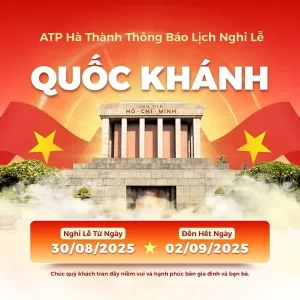 Nghỉ lễ Quốc khánh 2/9/2025 ATP Hà Thành hotel Supply