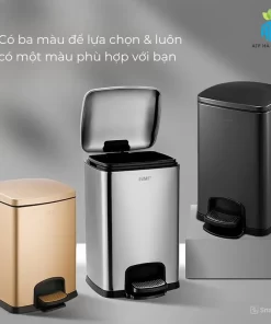 Thùng rác inox đạp chân GNF ATP Hà Thành