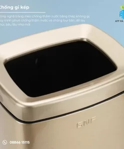Thùng rác inox GNF - ATP Hà Thành